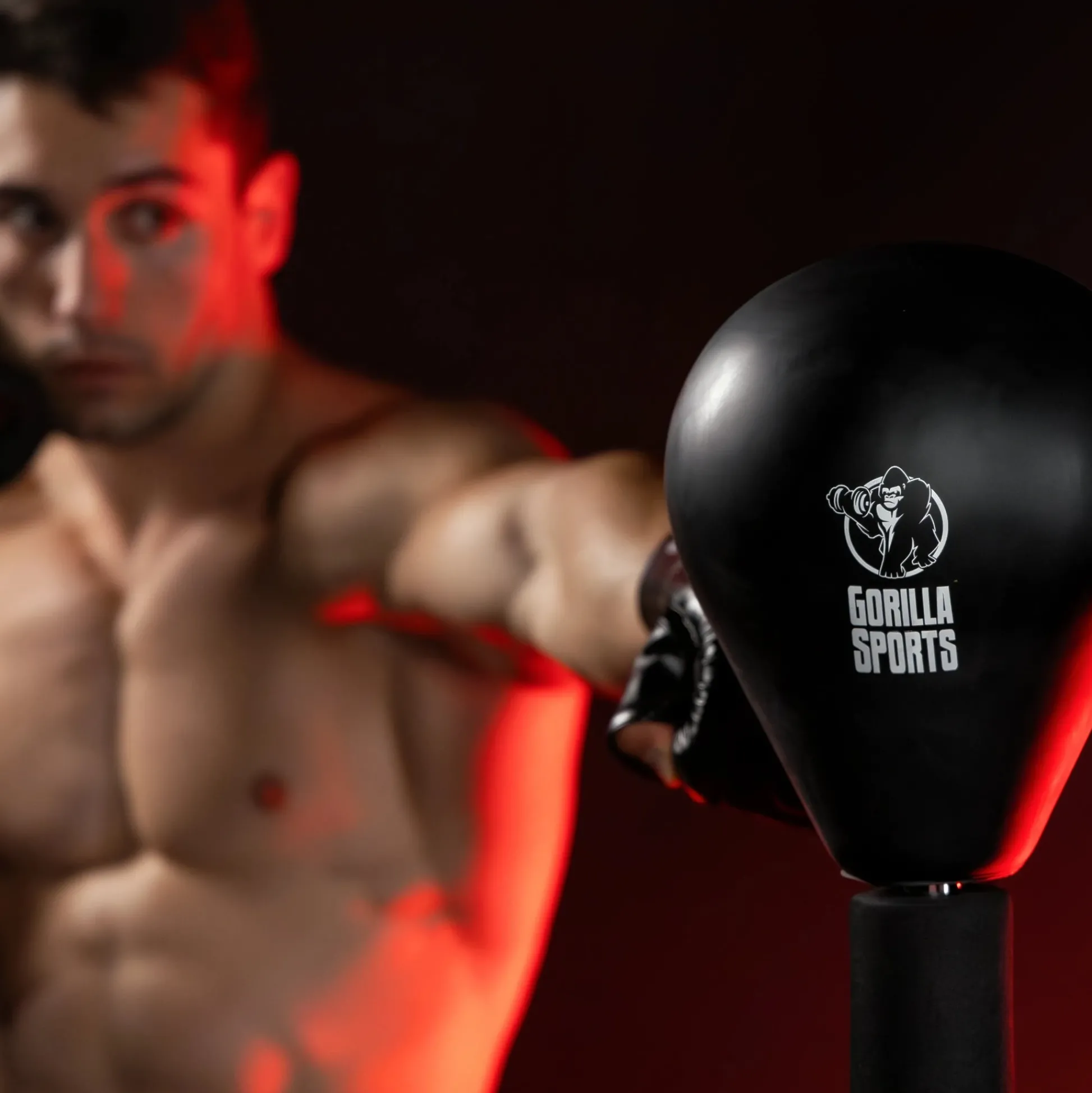 Gorilla Sports Punchingball höhenverstellbar Schwarz Discount
