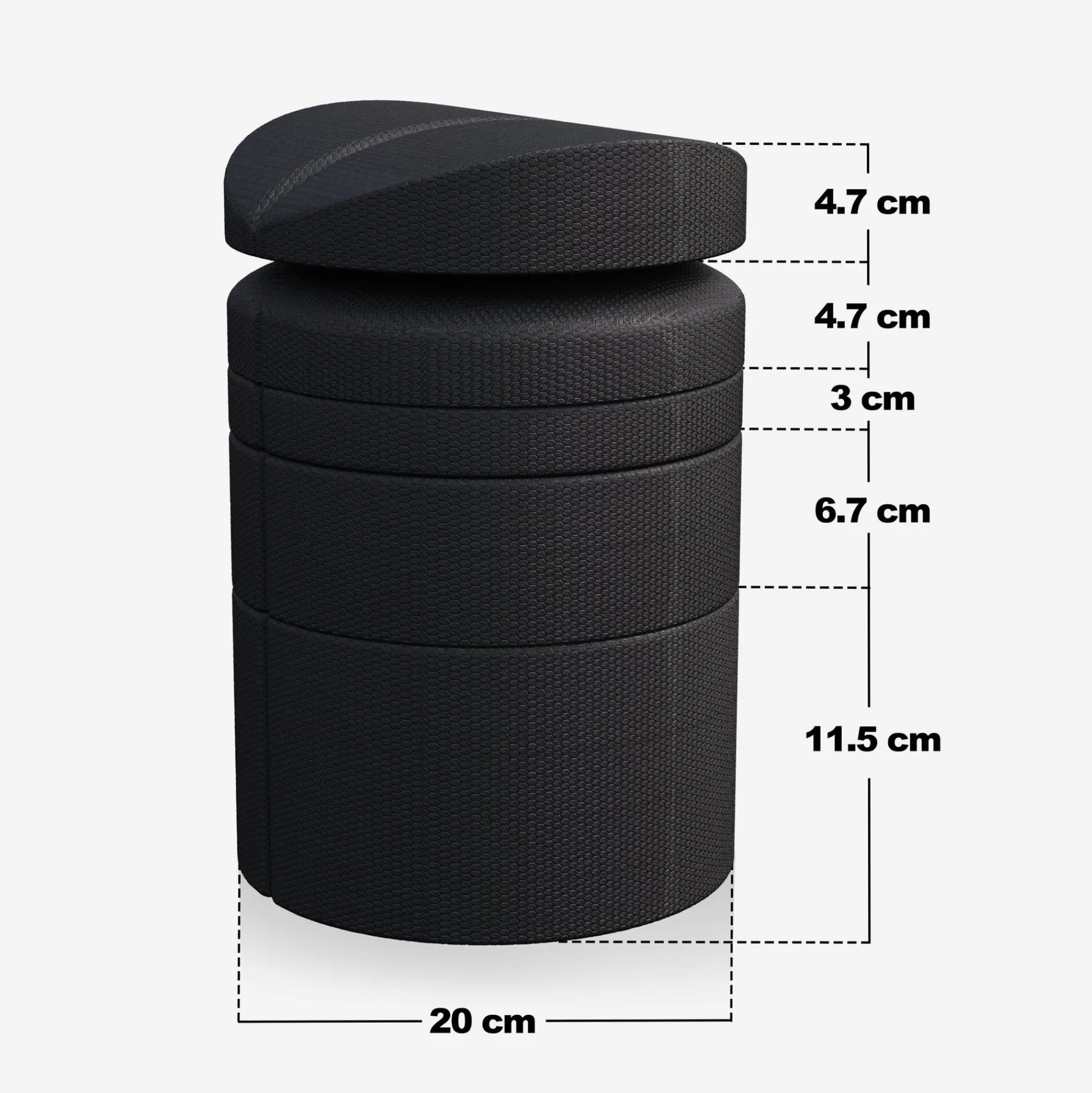 Gorilla Sports Rückenstrecker Set verstellbar Schwarz
