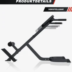Gorilla Sports Rückenstrecker verstellbar Schwarz