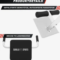 Gorilla Sports Rückenstrecker verstellbar Schwarz