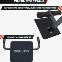 Gorilla Sports Rückenstrecker verstellbar Weiss New