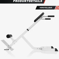 Gorilla Sports Rückenstrecker verstellbar Weiss New