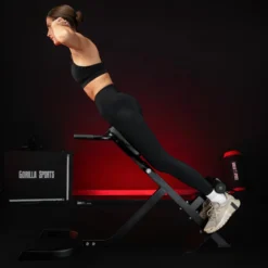 Gorilla Sports Rückenstrecker verstellbar Weiss New