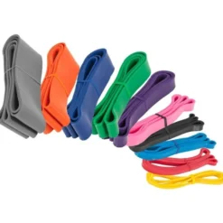 Gorilla Sports Resistance Band aus Latex 1 - 91 kg Verschieden Hot