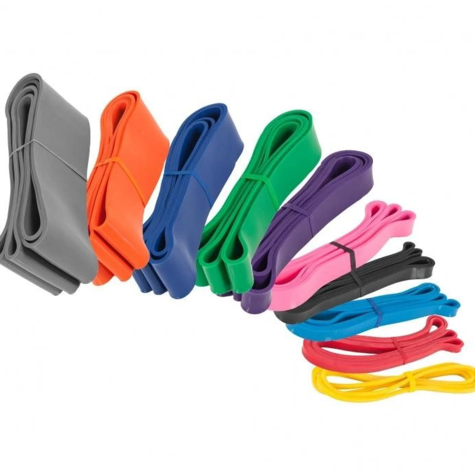 Gorilla Sports Resistance Band aus Latex 1 - 91 kg Verschieden Hot