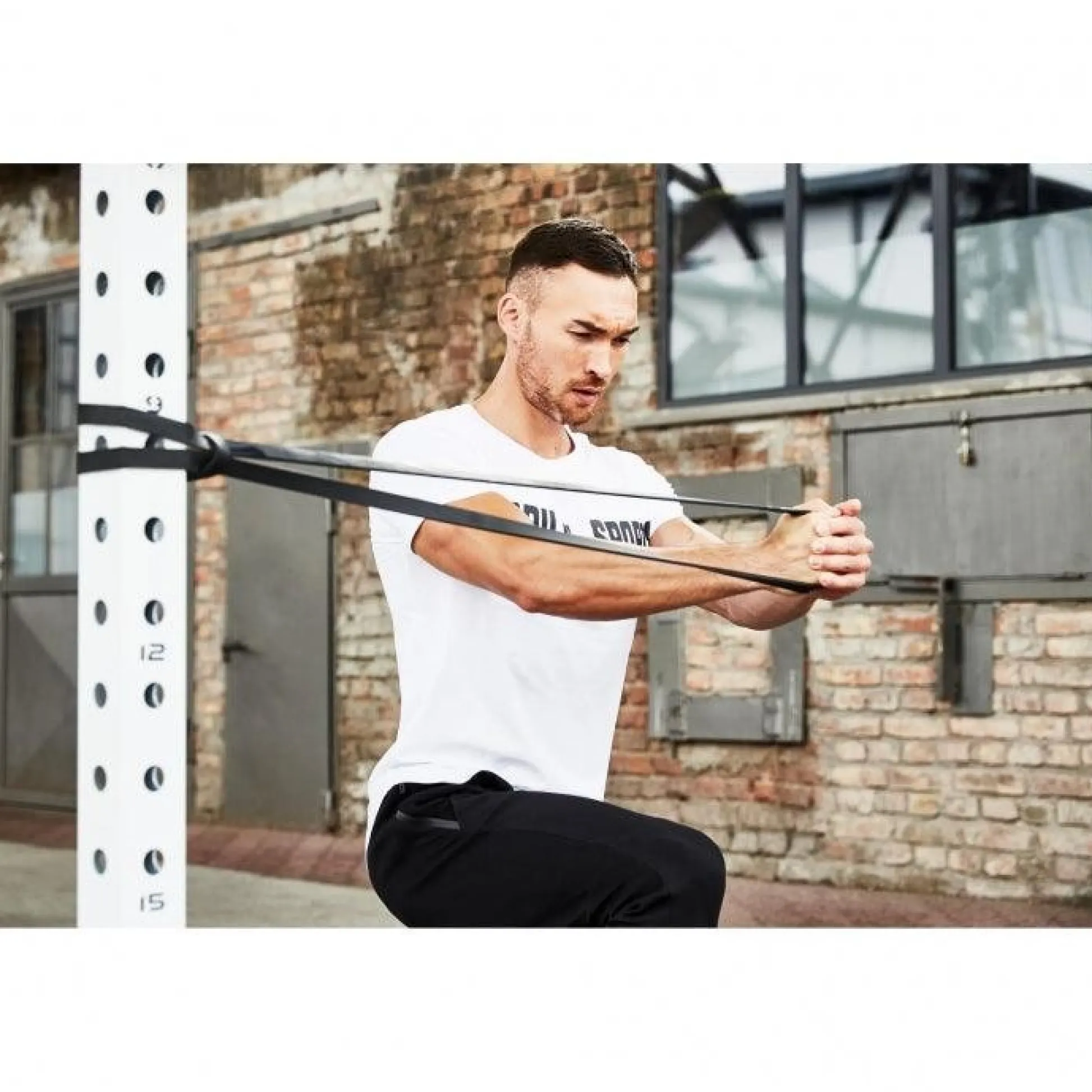 Gorilla Sports Resistance Band aus Latex 1 - 91 kg Orange Sale