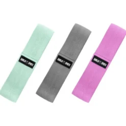 Gorilla Sports Resistance Band 3er Set aus Stoff inkl, Tragebeutel Verschieden Best