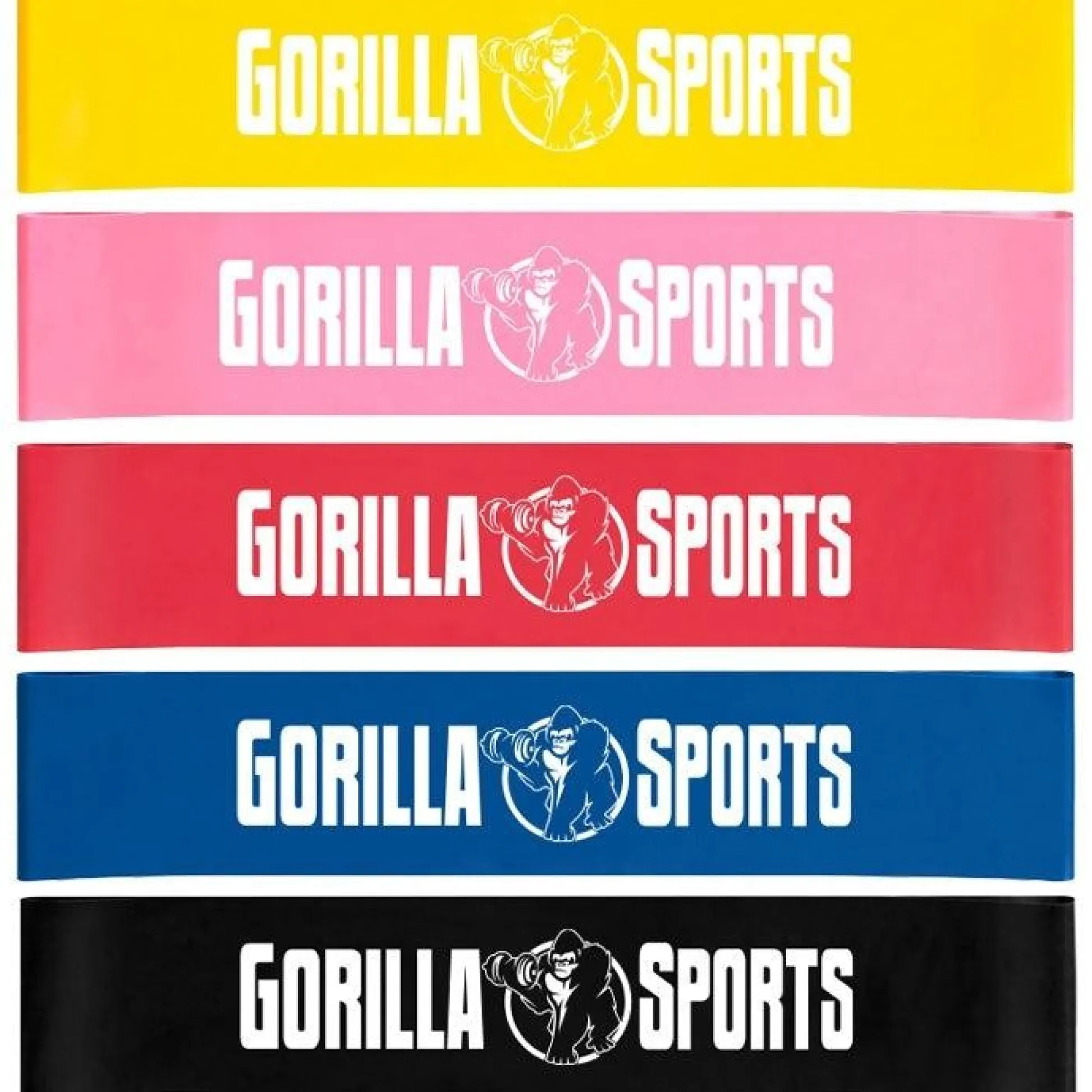 Gorilla Sports Resistance Band Loop aus Latex 4,5 - 15,8 kg Schwarz Online