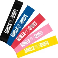 Gorilla Sports Resistance Band Loop aus Latex 4,5 - 15,8 kg Rot Hot