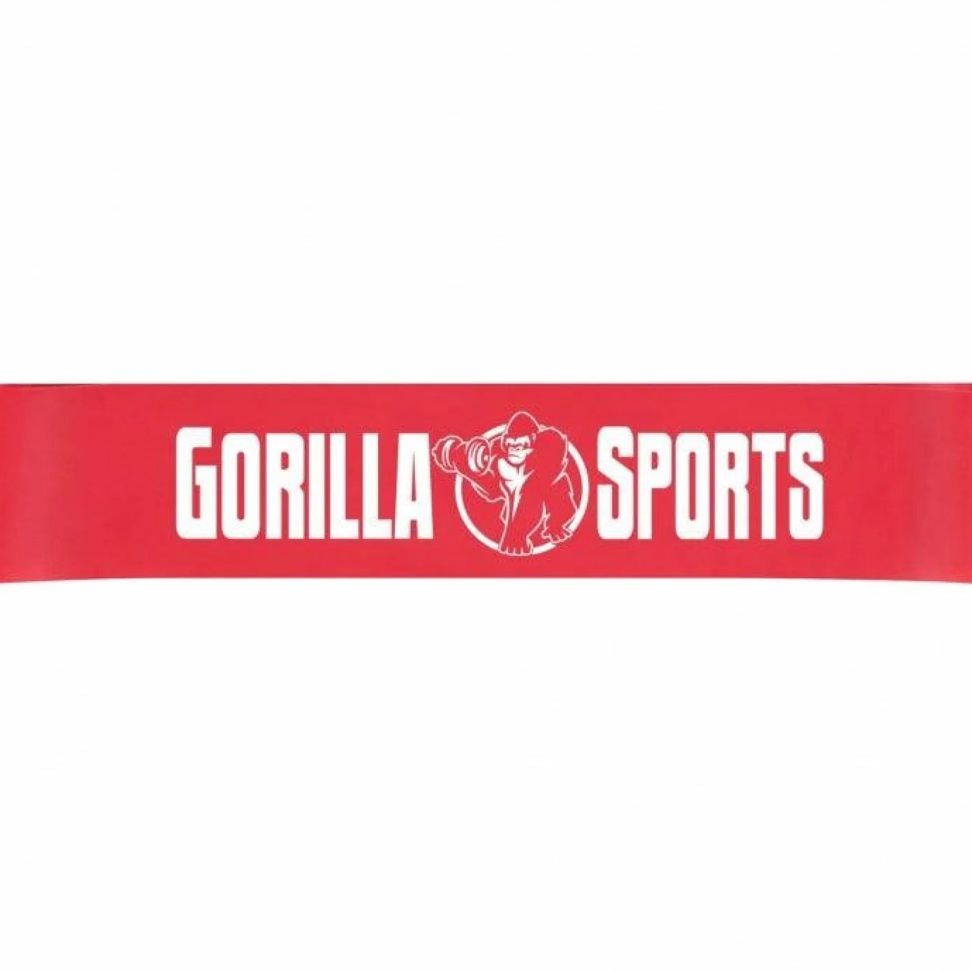 Gorilla Sports Resistance Band Loop aus Latex 4,5 - 15,8 kg Rot Hot