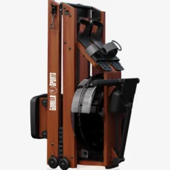 Gorilla Sports Rudergerät aus Holz mit Wasserwiderstand, klappbar Holz / Schwarz Clearance
