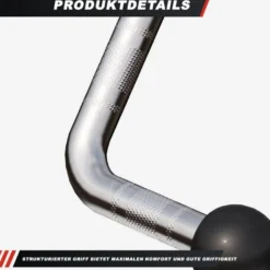 Gorilla Sports Rudergriff breit Silber Online