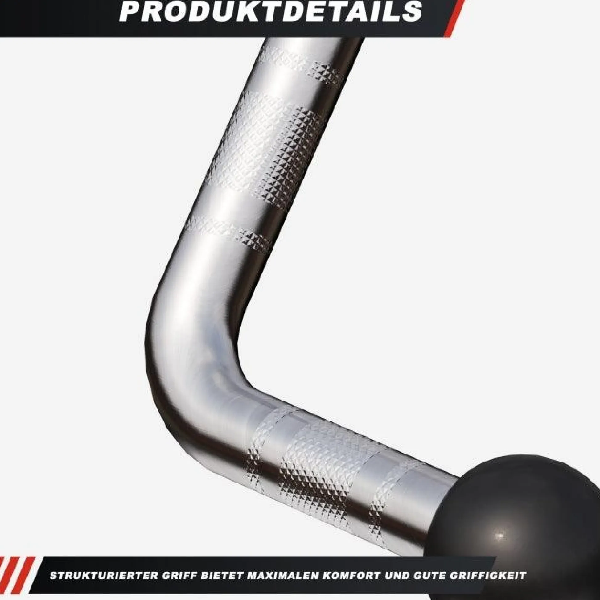 Gorilla Sports Rudergriff breit Silber Online