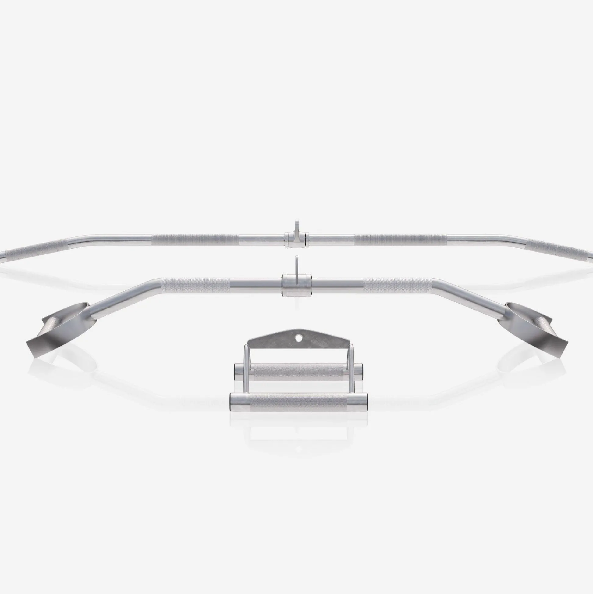 Gorilla Sports Rudergriff 3er Set Silber Best