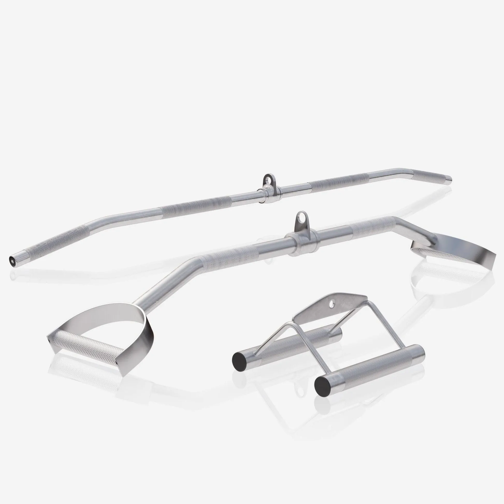 Gorilla Sports Rudergriff 3er Set Silber Best
