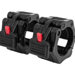 Gorilla Sports Schnellverschluss 2er Set Schwarz / Rot Hot