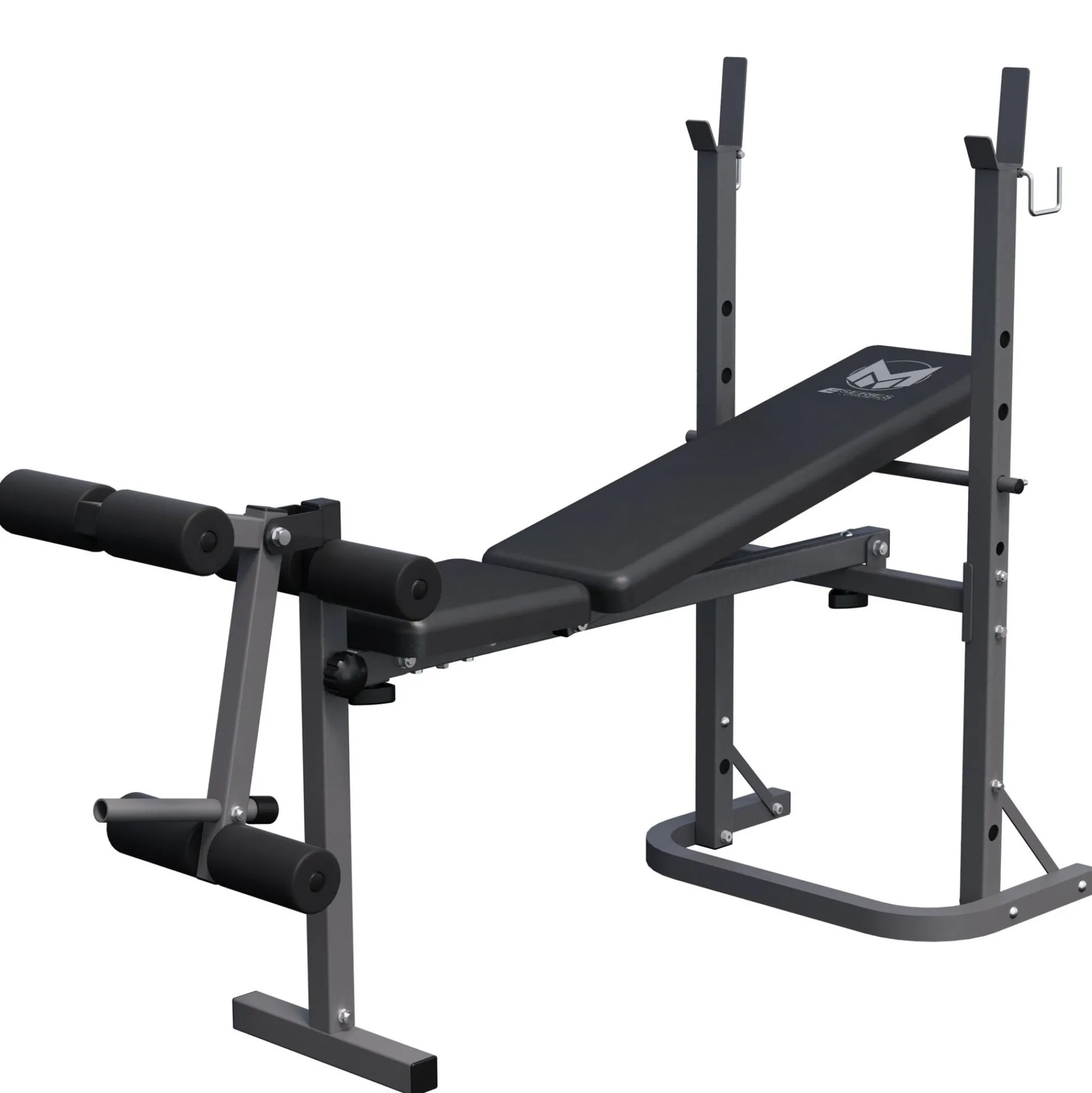 Gyronetics Schrägbank E-Series mit Ablage inkl, Beinstrecker Schwarz Clearance