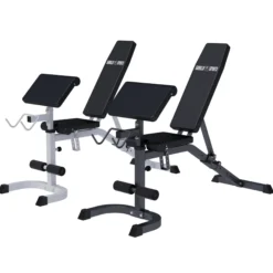 Gorilla Sports Schrägbank verstellbar inkl, Curltisch Schwarz Sale