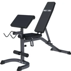 Gorilla Sports Schrägbank verstellbar inkl, Curltisch Schwarz Sale