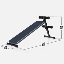 Gorilla Sports Sit Up Bank verstellbar Schwarz Hot