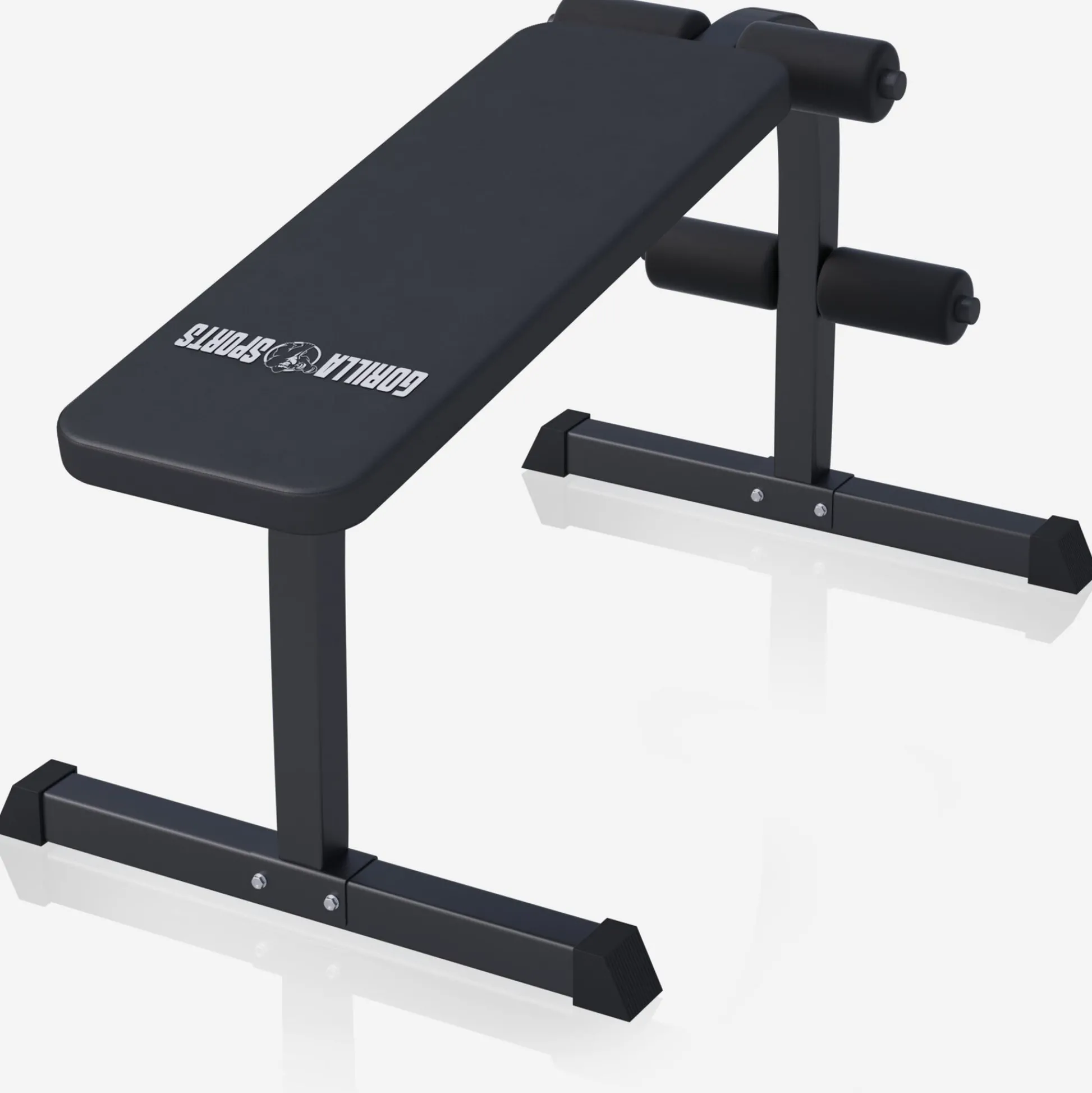 Gorilla Sports Sit Up Hantelbank Weiss/ Schwarz Sale