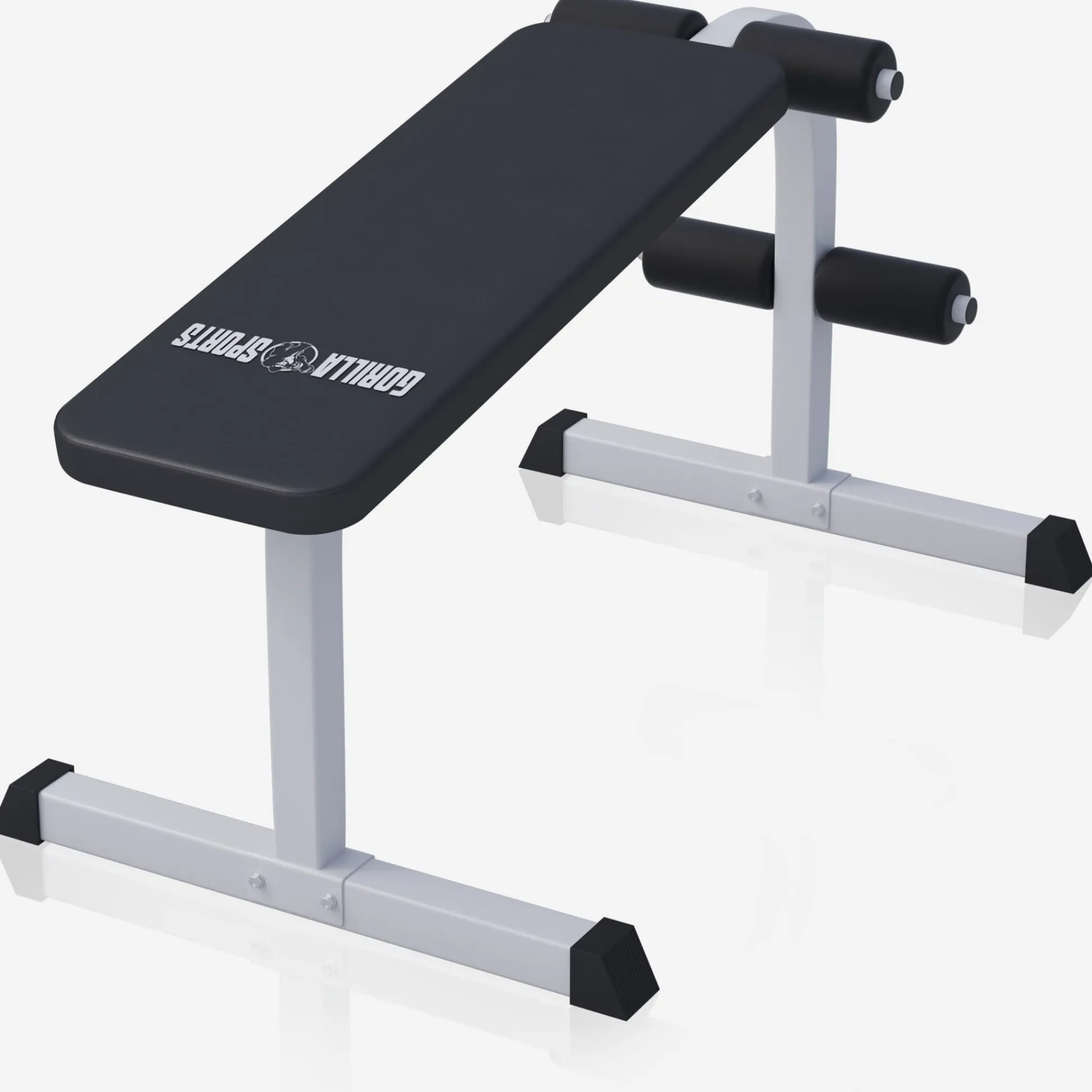 Gorilla Sports Sit Up Hantelbank Weiss/ Schwarz Sale