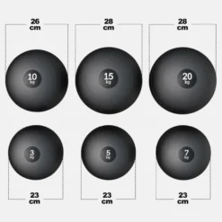 Gorilla Sports Slam Ball 3 - 20 kg Schwarz