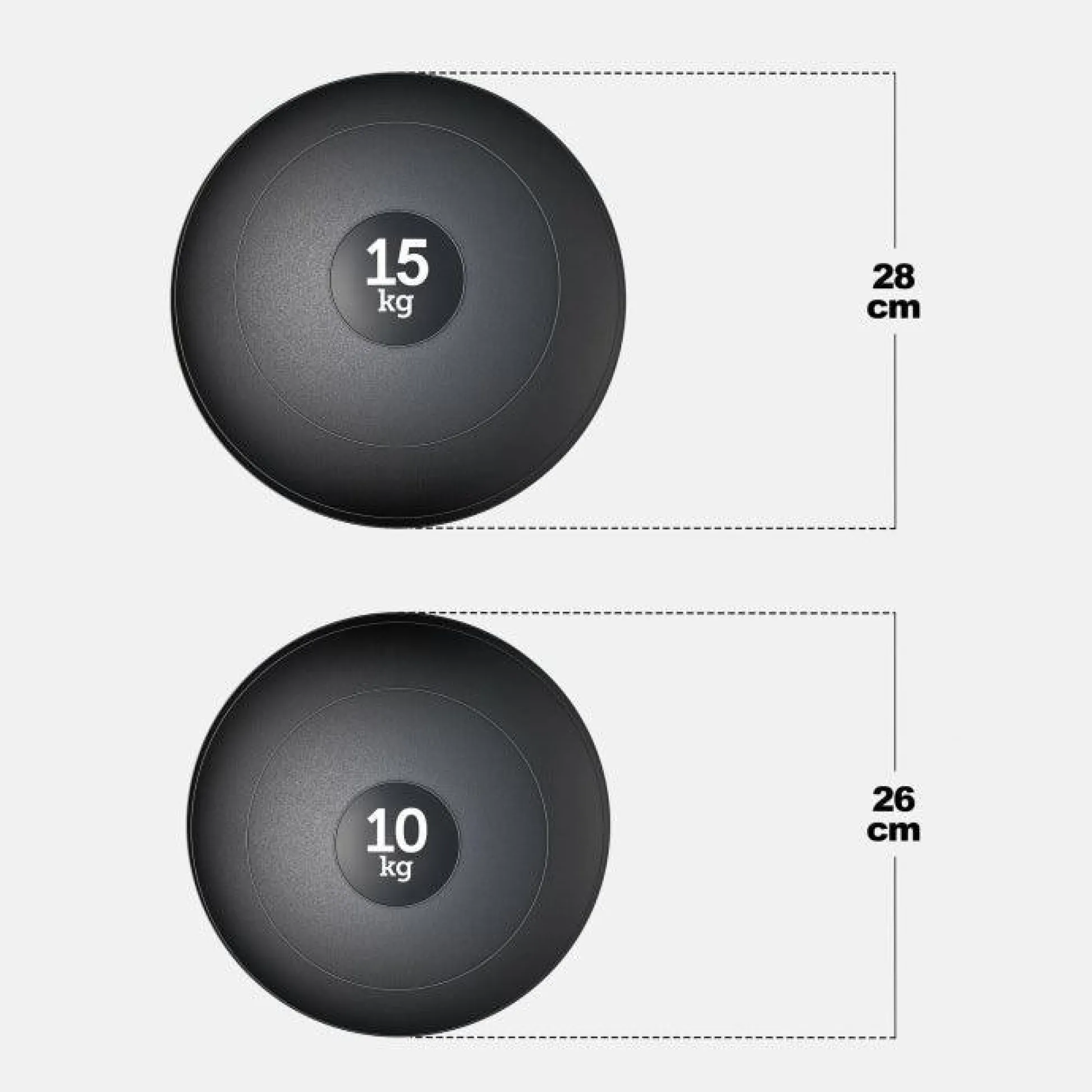 Gorilla Sports Slam Ball 3 - 20 kg Schwarz Outlet