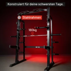 Gorilla Sports Smith Machine Half Rack Schwarz Outlet