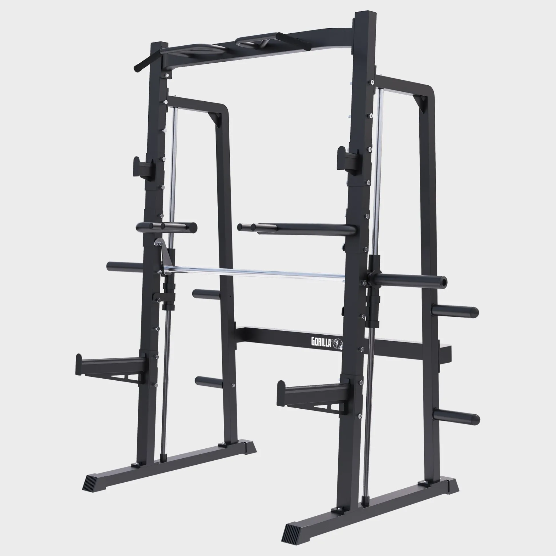 Gorilla Sports Smith Machine Half Rack Schwarz Outlet