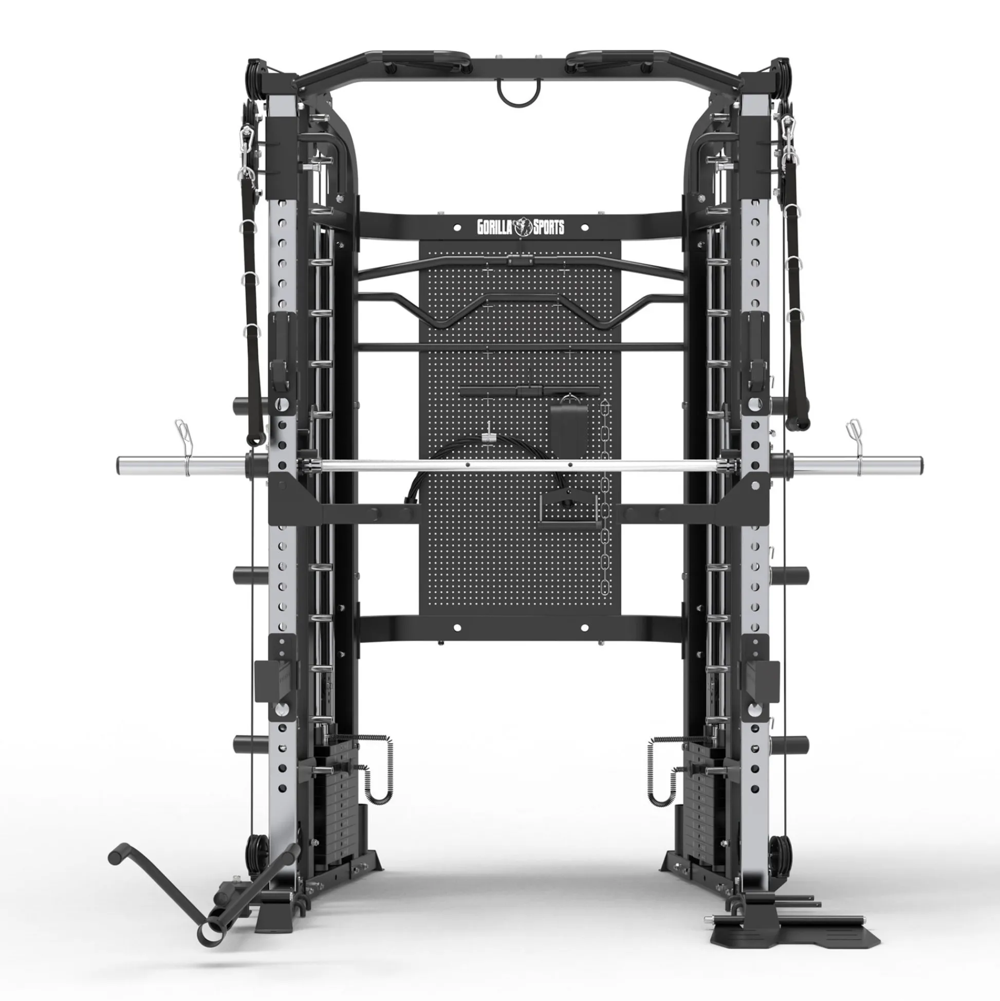 Gorilla Sports Smith Machine X5 mit Gewichten Schwarz Outlet
