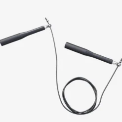 Gorilla Sports Springseil mit geriffelten Griffflächen 300 cm verstellbar Silber