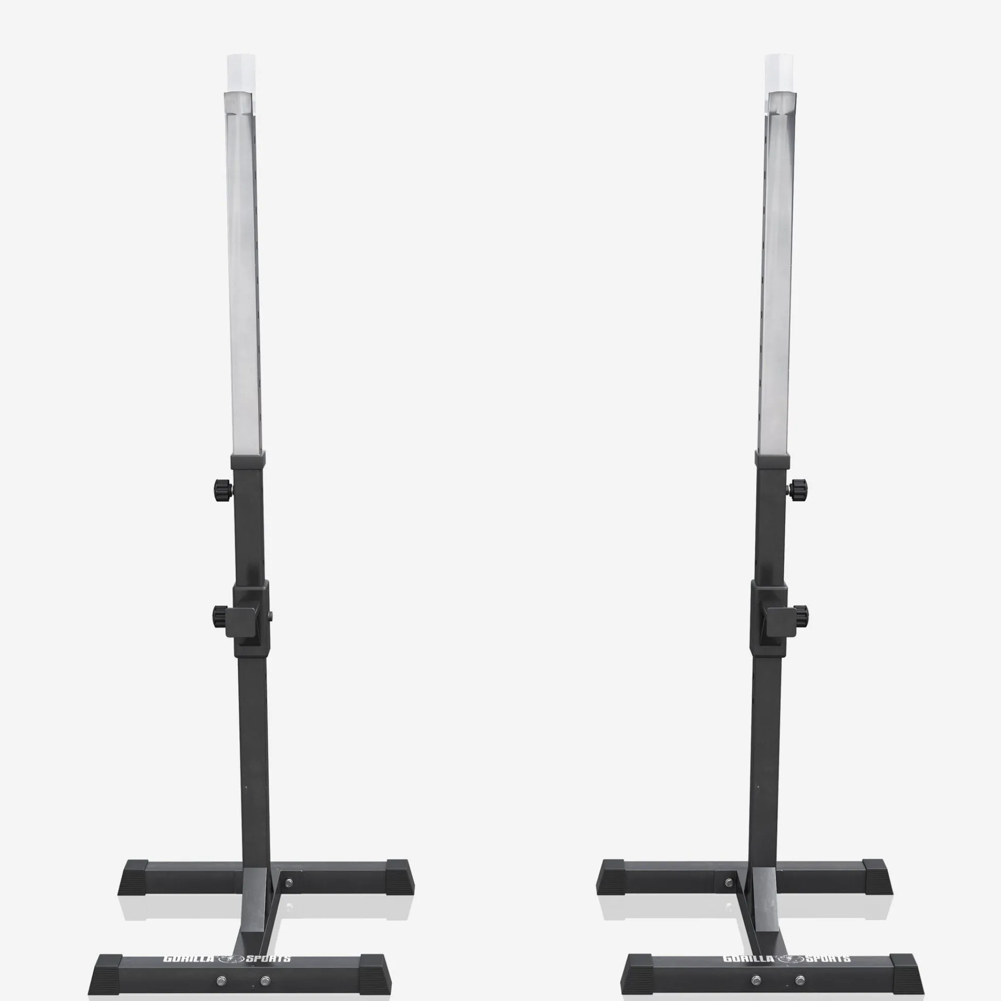 Gorilla Sports Squat Rack Hantelständer mobil verstellbar Schwarz Clearance