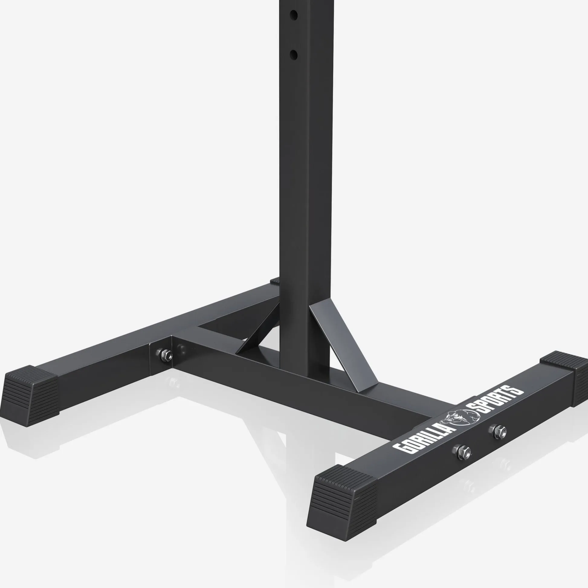 Gorilla Sports Squat Rack Hantelständer mobil verstellbar Schwarz Clearance