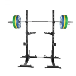 Gorilla Sports Squat Rack inkl. Olympia Langhantelset Profi 140 kg Verschieden Best