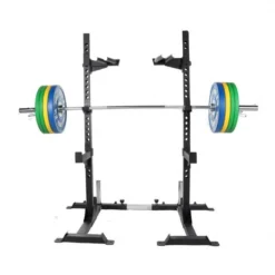 Gorilla Sports Squat Rack inkl. Olympia Langhantelset Profi 140 kg Verschieden Best