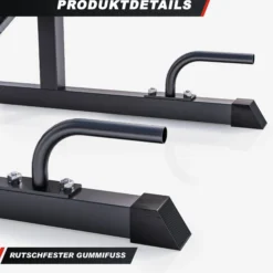 Gorilla Sports Squat Rack verstellbar in Höhe und Breite Schwarz New