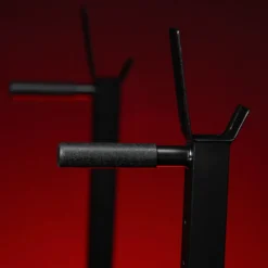 Gorilla Sports Squat Rack verstellbar in Höhe und Breite Schwarz / Rot Clearance