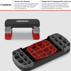 ScSports Steppbrett höhenverstellbar Schwarz Outlet