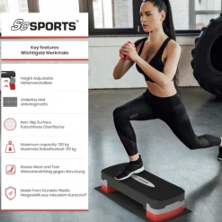 ScSports Steppbrett höhenverstellbar Schwarz Outlet