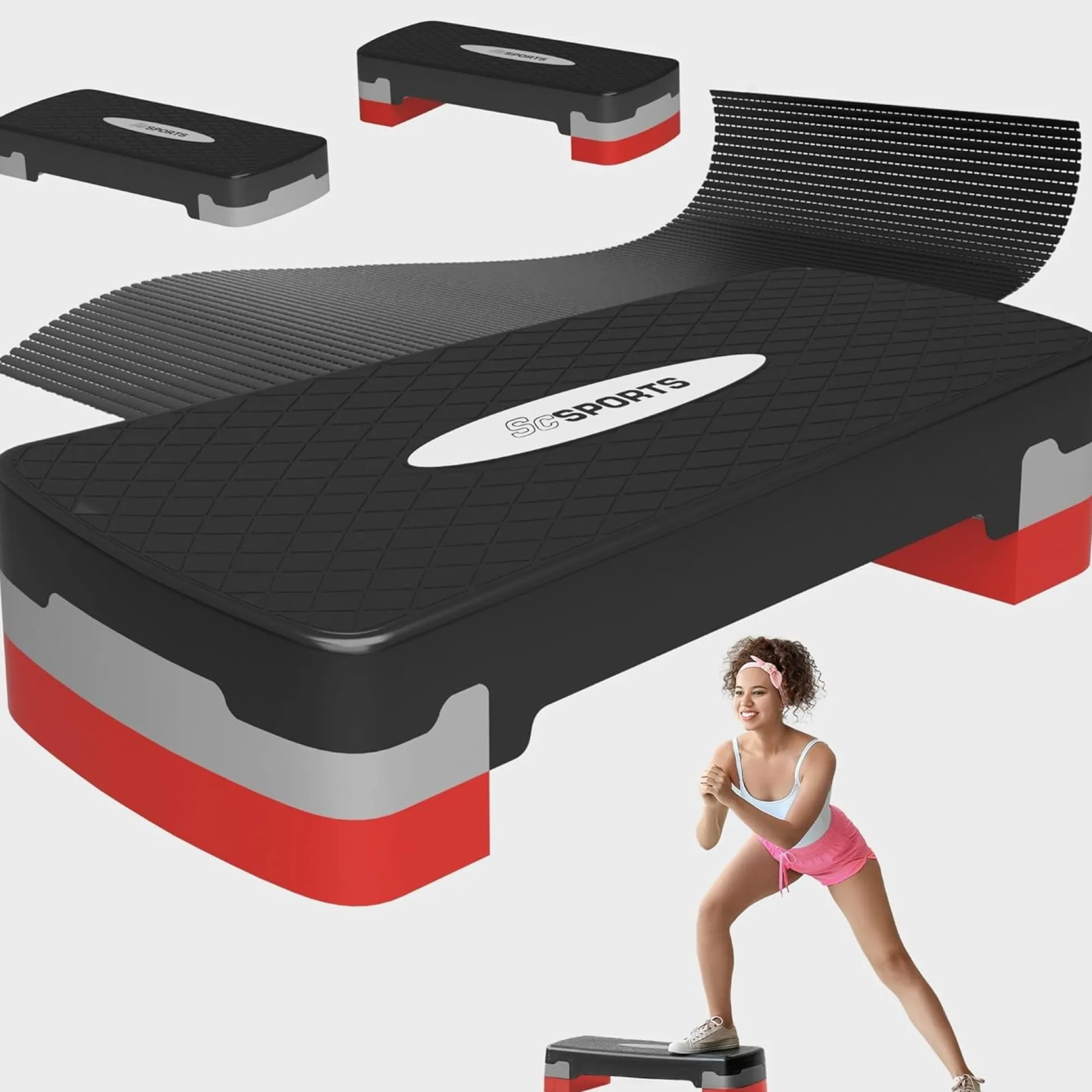 ScSports Steppbrett höhenverstellbar Schwarz Outlet