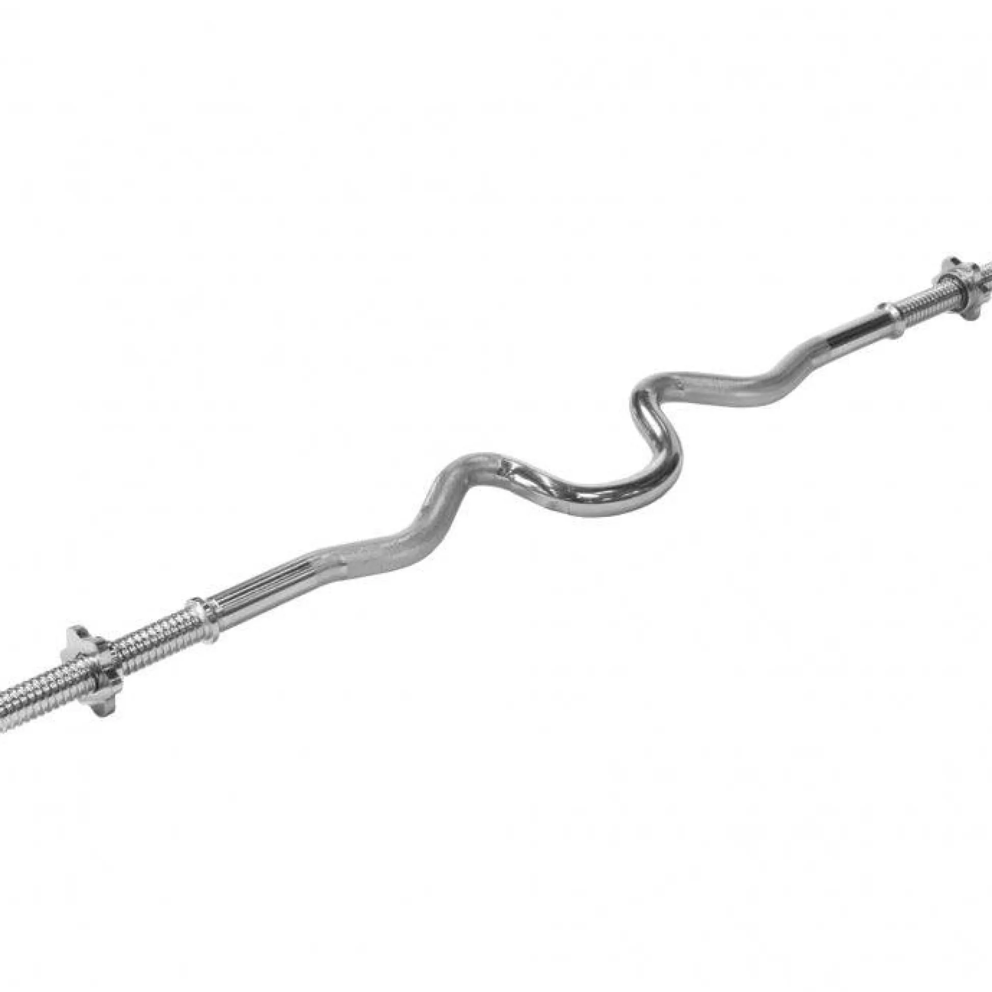 Gorilla Sports Super SZ-Hantelstange 120 cm mit Sternverschlüssen Silber Best