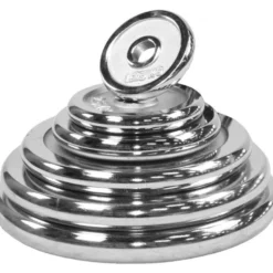 Gorilla Sports SZ-Curlset Chrom 35 kg mit Sternverschlüssen Silber Sale