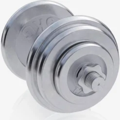 Gorilla Sports SZ-Curlset Chrom 70 kg mit Sternverschlüssen Silber New
