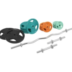 Gorilla Sports SZ-Curlset Gummi Gripper 70 kg mit Verschlüssen Verschieden Online