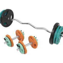 Gorilla Sports SZ-Curlset Gummi Gripper 70 kg mit Verschlüssen Verschieden Online