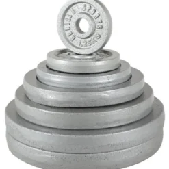 Gorilla Sports SZ-Curlset Gusseisen 70 kg mit Verschlüssen Silber Online