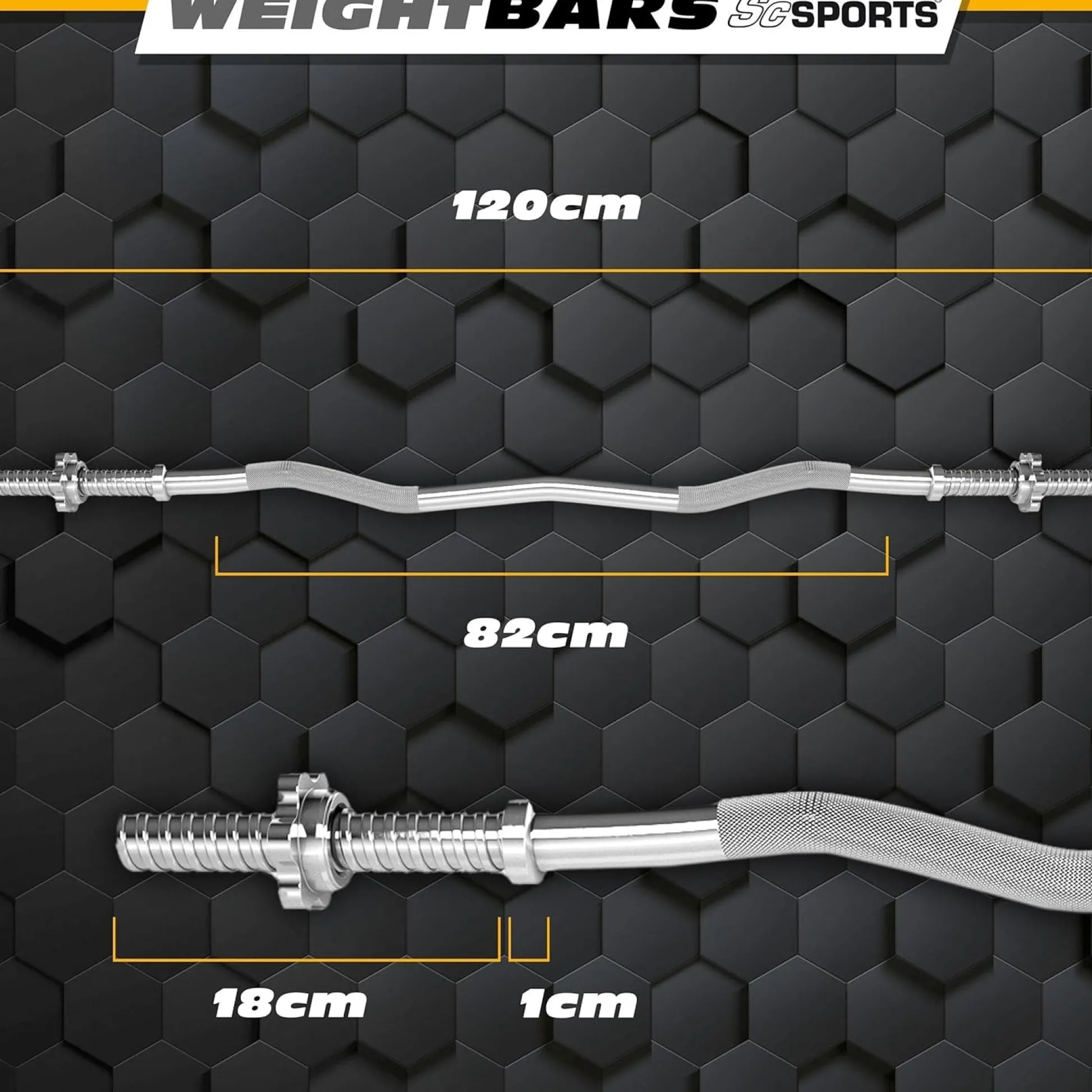 ScSports SZ Curlstange 120 cm 30/31 mm Outlet