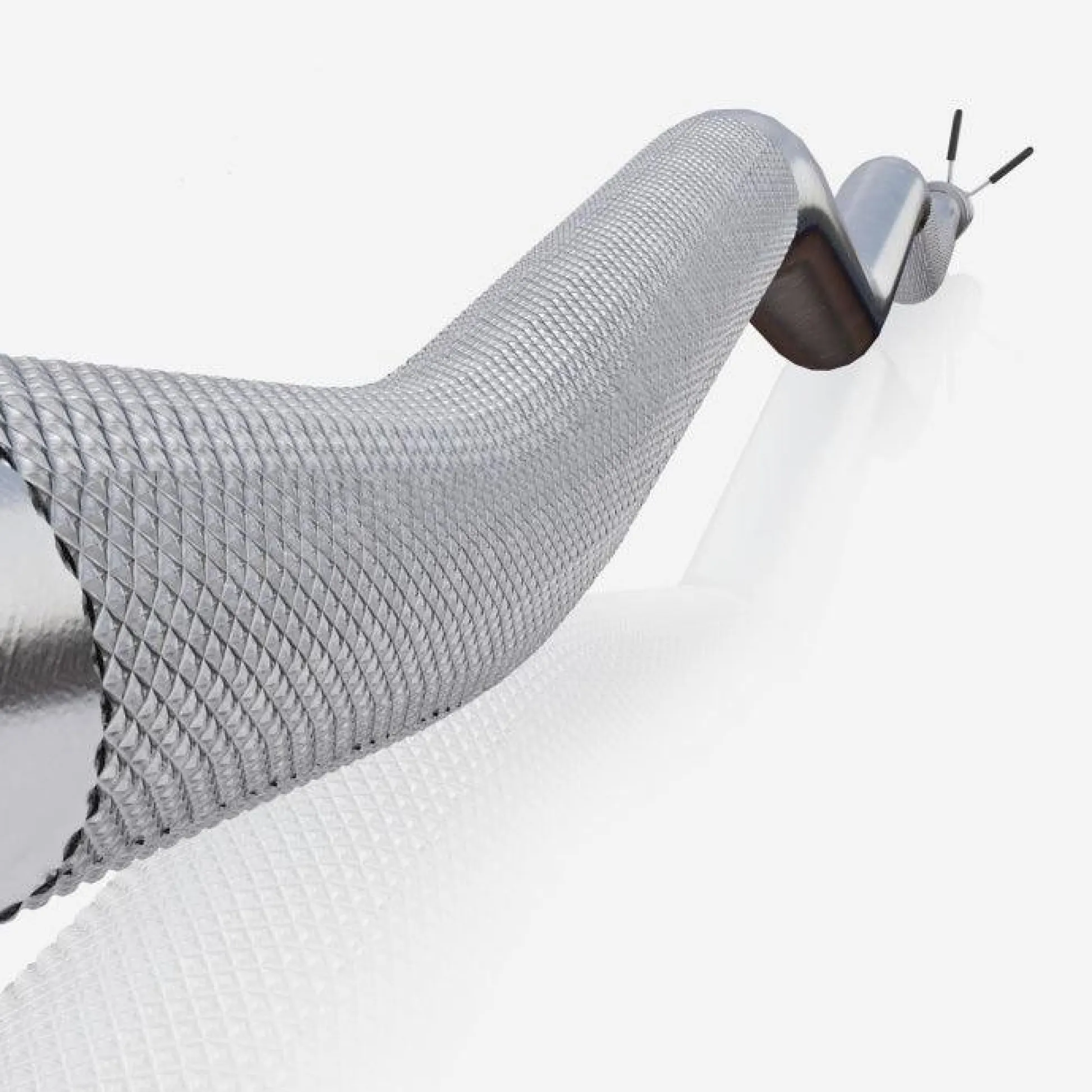 Gorilla Sports SZ-Hantelstange 120 cm mit Federverschlüssen Silber