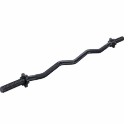 Gorilla Sports SZ-Hantelstange 120 cm mit Sternverschlüssen Silber Clearance